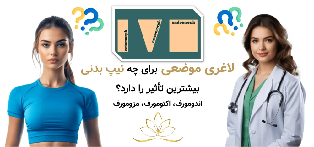 تأثیر لاغری موضعی برای انواع تیپ بدنی (اندومورف، اکتومورف، مزومورف)